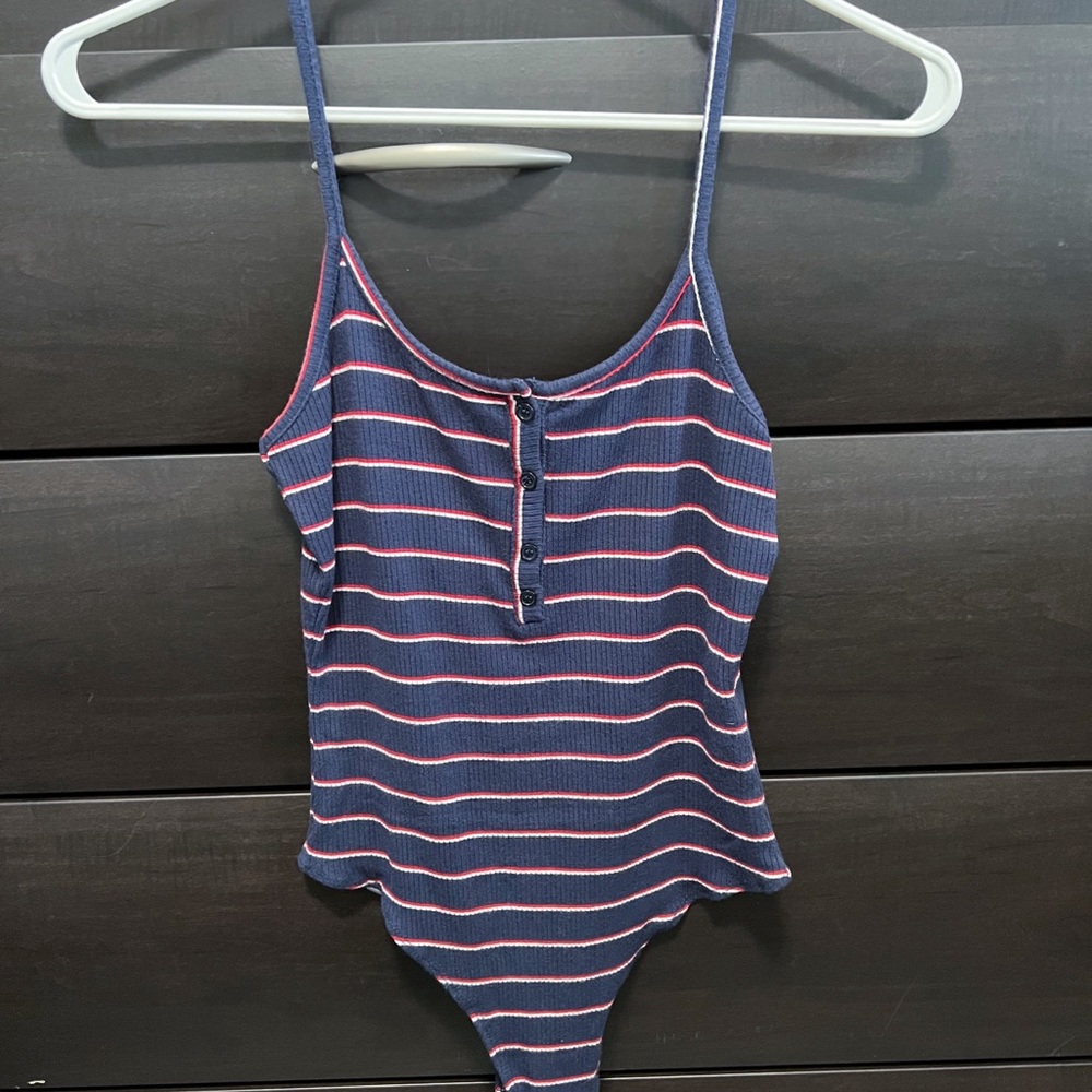 Garage striped bodysuit